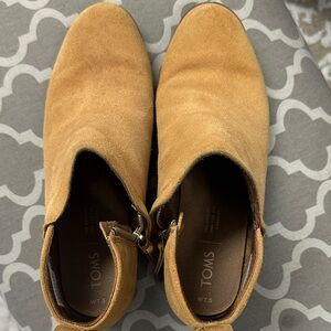 TOMS Camel Suede Ankle Boots